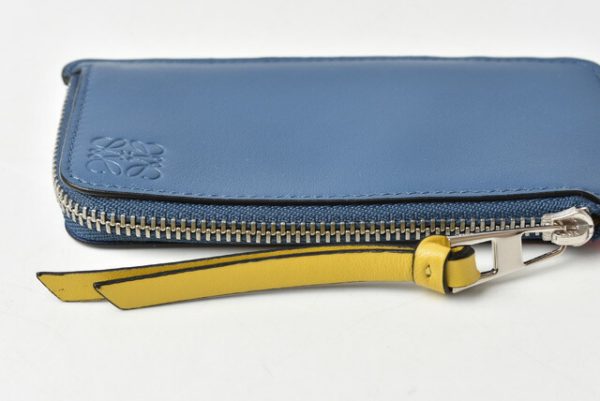 210115 865 03 lo 4 Loewe Mini Wallet Soft Calf Blue Yellow