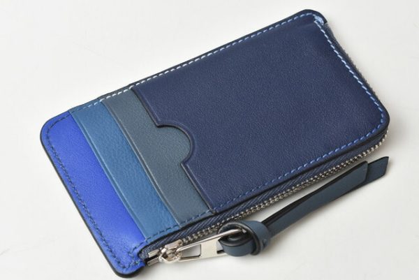 210115 865 04 lo 5 Loewe Mini Wallet Soft Calf Blue Blue