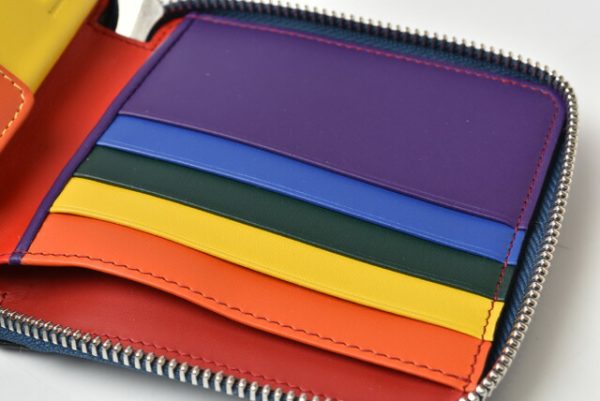 210115 865 07 lo 8 Loewe Folding Wallet Anagram Blue Rainbow