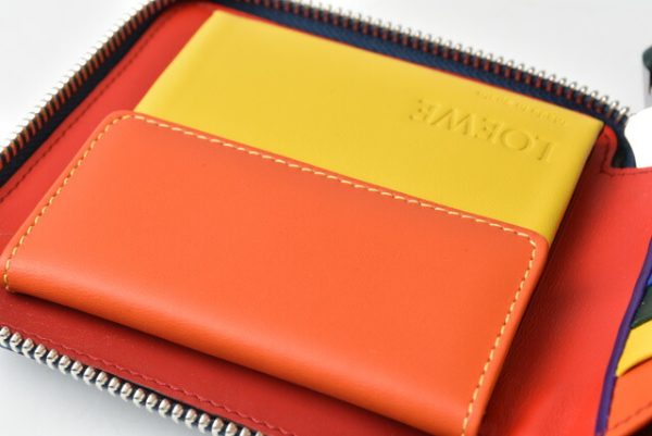 210115 865 07 lo 9 Loewe Folding Wallet Anagram Blue Rainbow