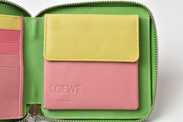 210115 865 09 lo 6 Loewe Wallet Folding Wallet Anagram Brown Multi Rainbow