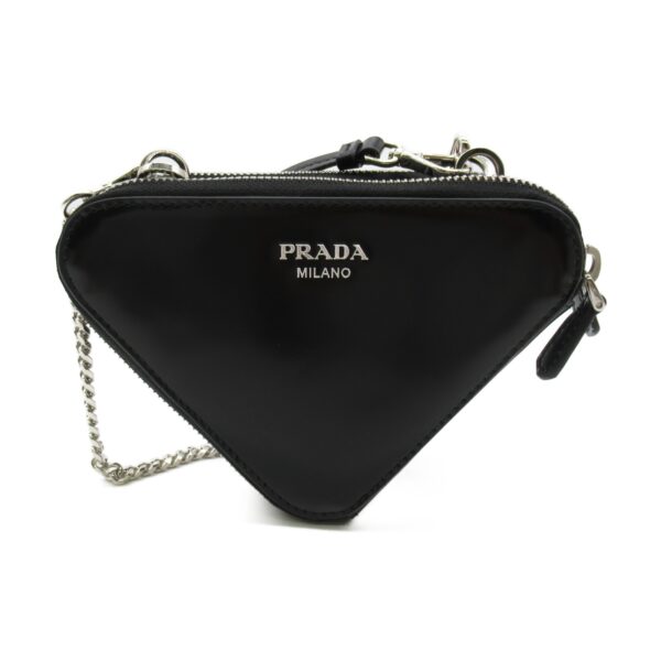 2101217362160 4 Prada Brushed Shoulder Pouch Black