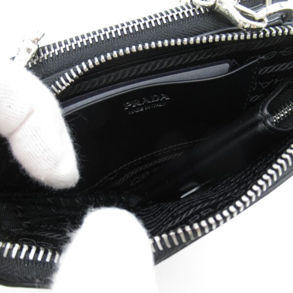 2101217362160 7 Prada Brushed Shoulder Pouch Black