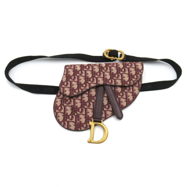 2101217398305 1 Dior Saddle Waist Bag Bordeaux