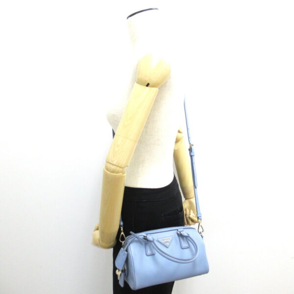 2101217487412 5 Prada 2Way Saffiano Mini Bag Blue