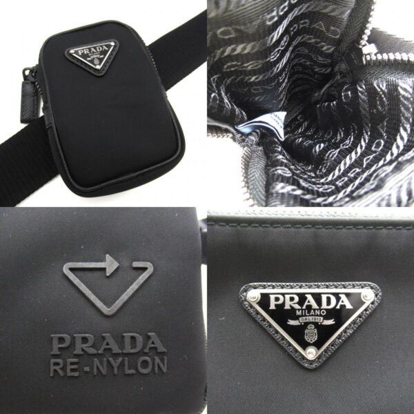 2101217492027 12c Prada Nylon Shoulder Bag Black