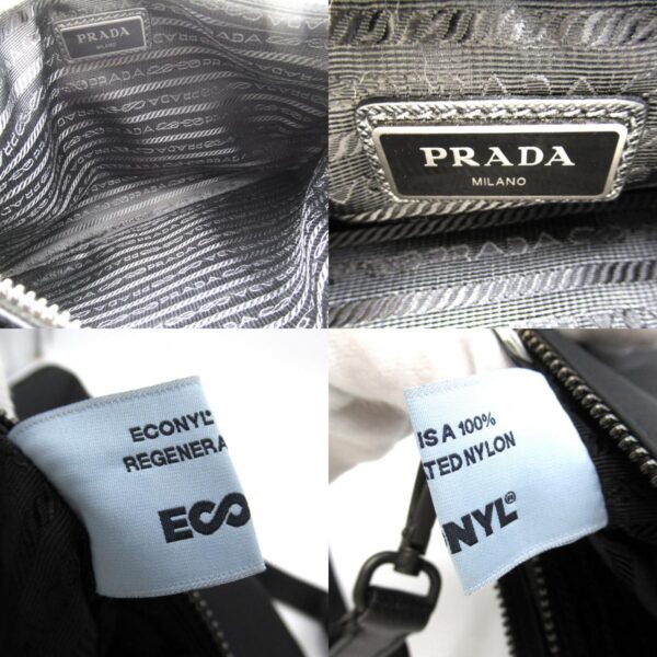 2101217492027 8c Prada Nylon Shoulder Bag Black