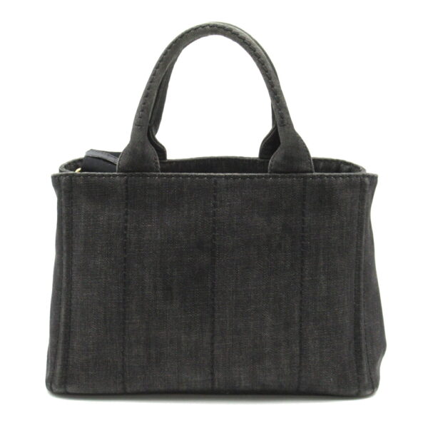 2101217500302 2 Prada 2Way Kanapa Denim Tote Bag Black