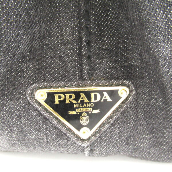 2101217500302 8 Prada 2Way Kanapa Denim Tote Bag Black