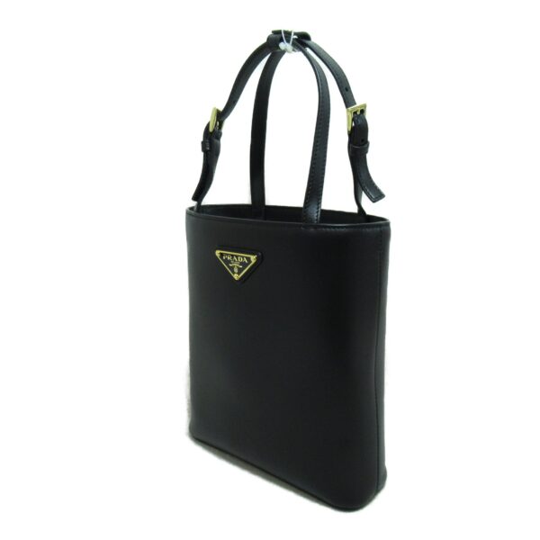 2101217509466 3 Prada 2Way Calf Shoulder Bag Black