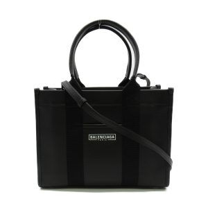 2101217523684 1 Balenciaga Blue Small Cabas Tote Bag Natural Black