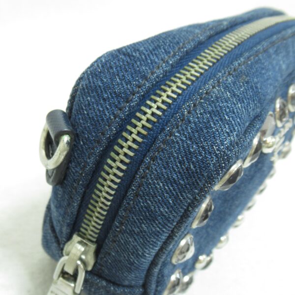 2101217529860 11 Prada Denim Shoulder Bag Blue