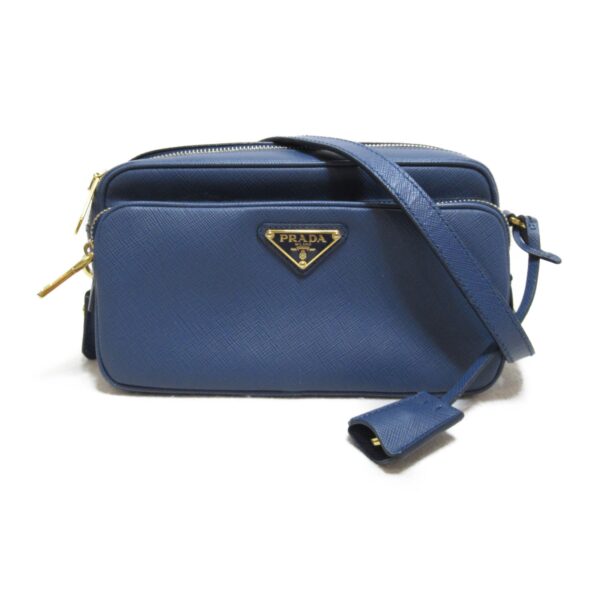 2101217552028 3 Prada Saffiano Shoulder Bag Blue