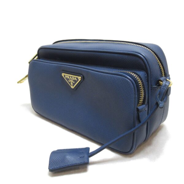 2101217552028 5 Prada Saffiano Shoulder Bag Blue