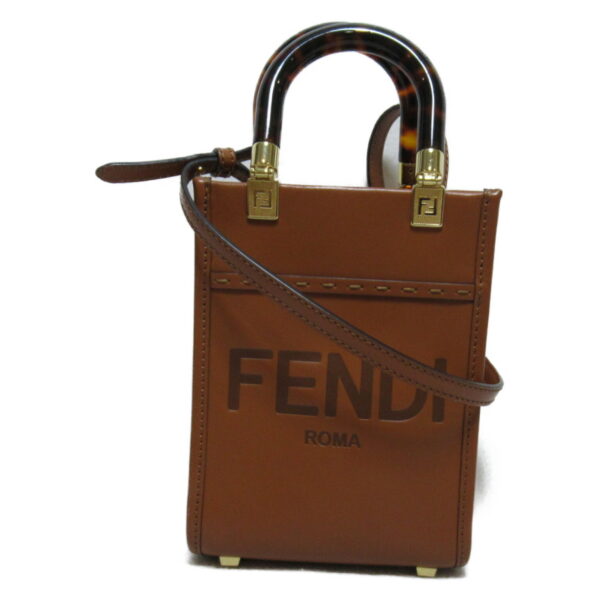 2101217616317 1 Fendi 2Way Shoulder Bag Brown