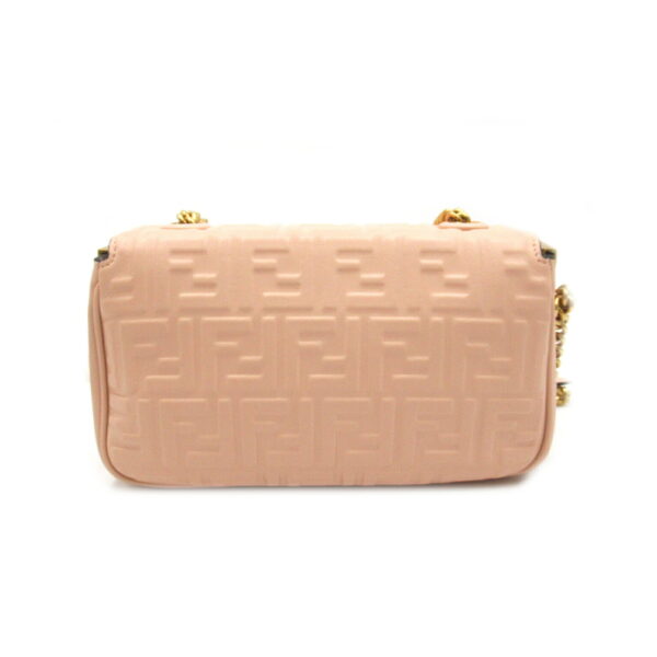 2101217627306 2 Fendi Baguette Chain Midi 2Way Shoulder Bag Pink