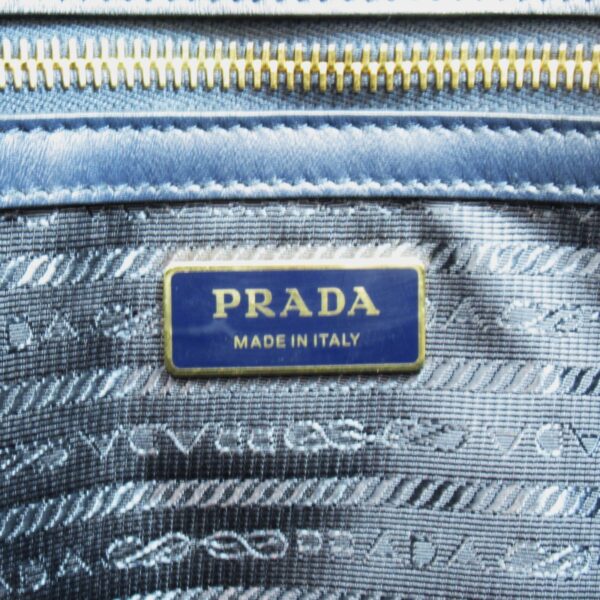 2101217670524 10 Prada Embroidered Fabric Tote Bag Blue White