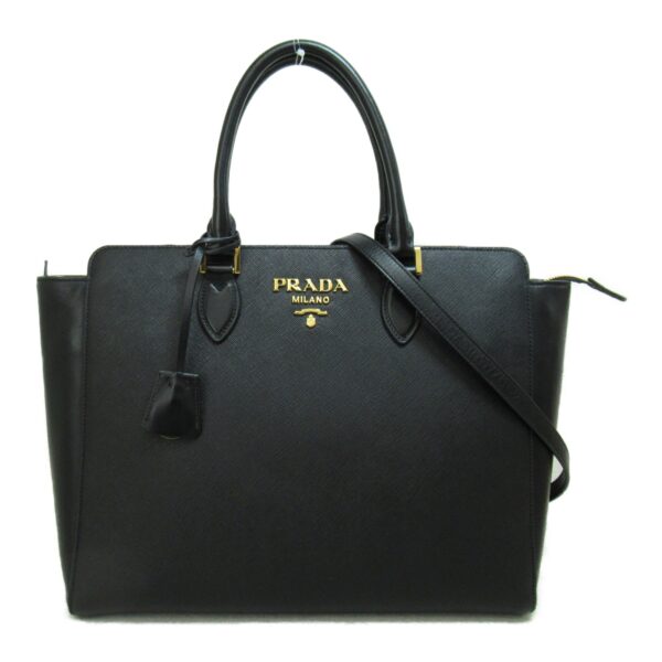 2101217670623 4 Prada 2Way Saffiano Tote Bag Black