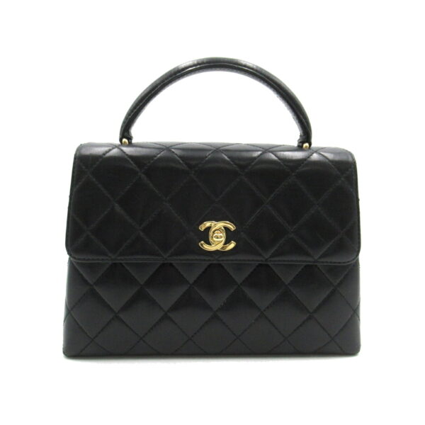 2101217695794 1 Chanel Coco Handle Matelasse Lambskin Handbag Black