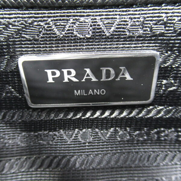 2101217712101 7 Prada Chain Nylon Shoulder Bag Black