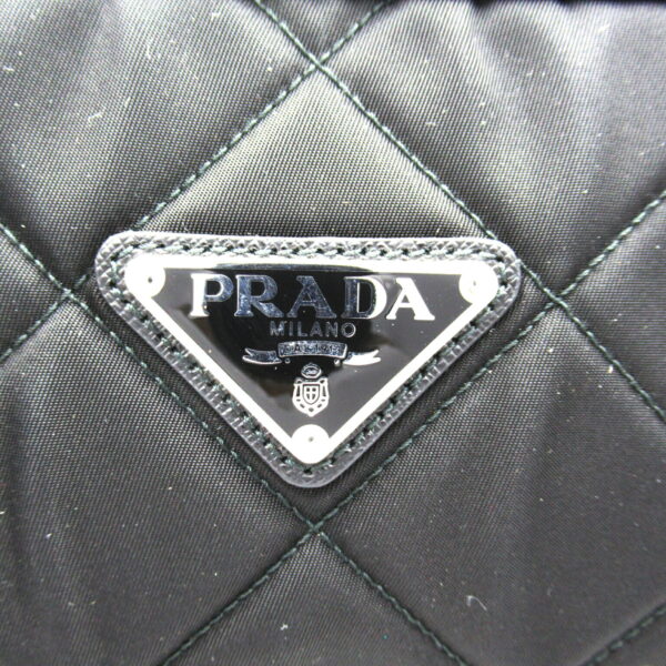 2101217712101 8 Prada Chain Nylon Shoulder Bag Black