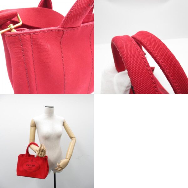 2101217713634 8c Prada 2Way Kanapa Tote Bag Red