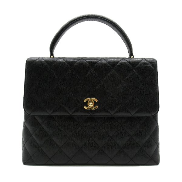 2101217743969 1 Chanel Matelasse Handbag Caviar Skin Black