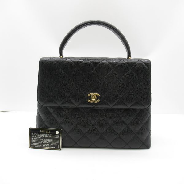 2101217743969 2 Chanel Matelasse Handbag Caviar Skin Black