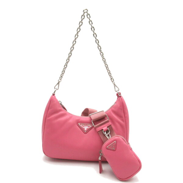 2101217750332 1 Prada Lambskin Shoulder Bag Pink