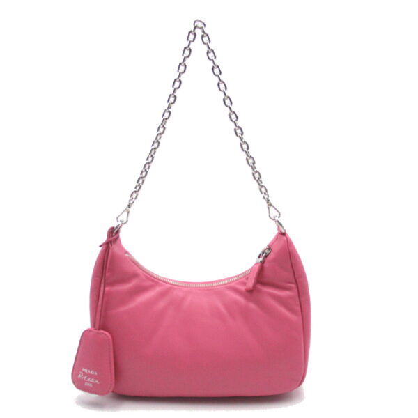 2101217750332 2 Prada Lambskin Shoulder Bag Pink