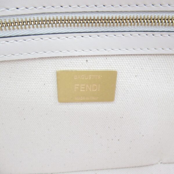 2101217766791 6 Fendi Baguette 2Way Shoulder Bag White Multicolor