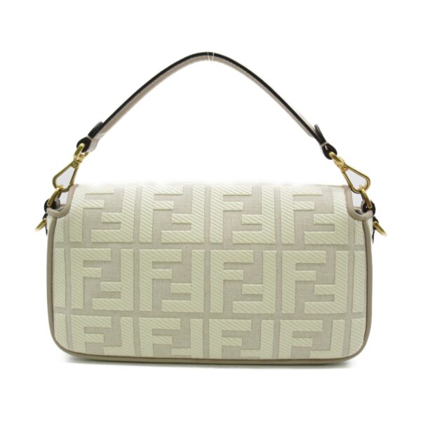 2101217770064 3 Fendi Cotton 2Way Shoulder Bag Ivory