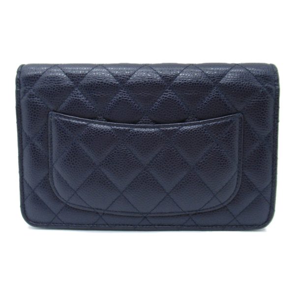 2101217787550 6 Chanel Matelasse Chain Wallet Shoulder Bag Caviar Skin Blue