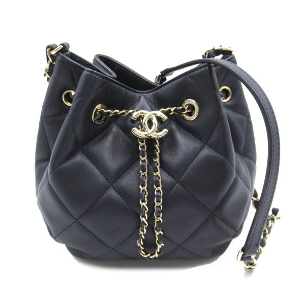 2101217787659 1 Chanel Chain Shoulder Bag Lambskin Blue