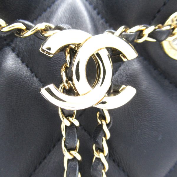 2101217787659 9 Chanel Chain Shoulder Bag Lambskin Blue