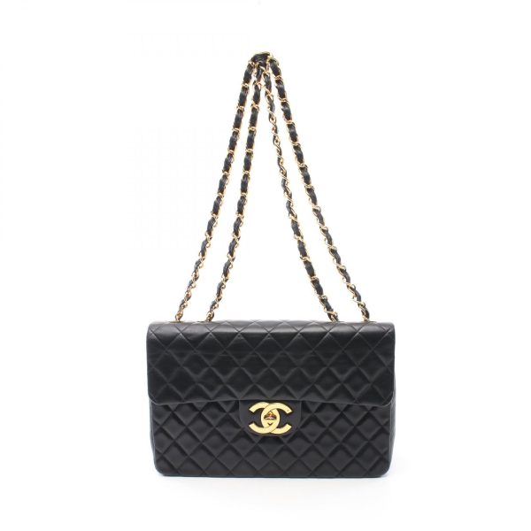 2101217787734 1 Chanel Deca Matelasse Shoulder Bag Lambskin Black