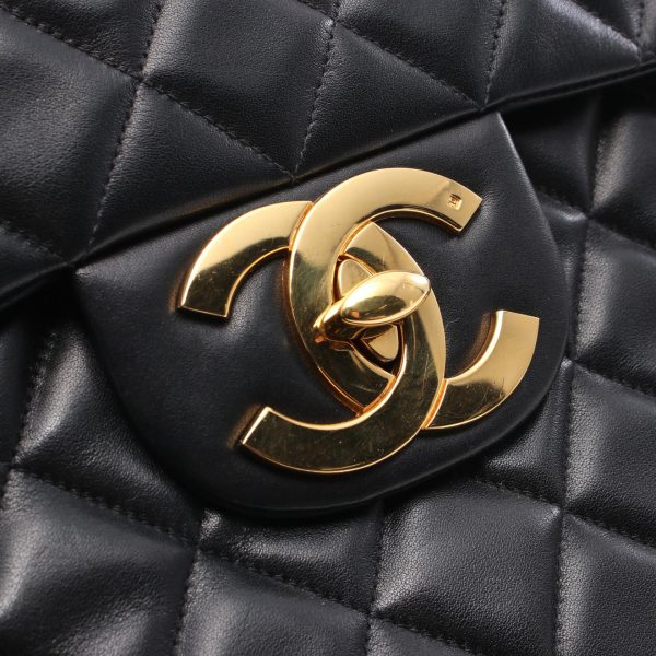 2101217787734 7 Chanel Deca Matelasse Shoulder Bag Lambskin Black