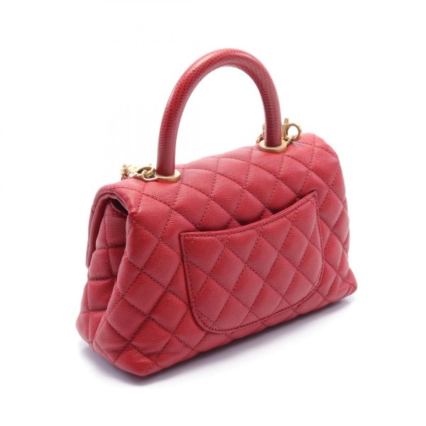 2101217805643 2 Chanel Top Handle Flap Matelasse Handbag Red