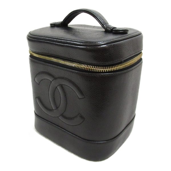 2101217806145 4 Chanel Vanity Bag Caviar Skin Black