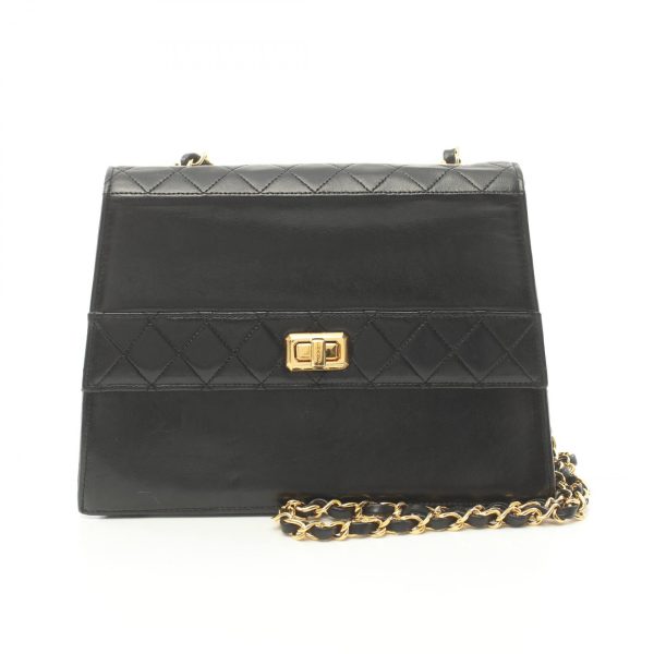 2101217807326 1 Chanel Matelasse Shoulder Bag Lambskin Black