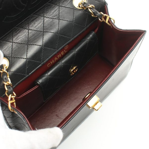 2101217807326 3 Chanel Matelasse Shoulder Bag Lambskin Black