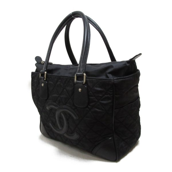 2101217808972 4 Chanel Paris York Line Tote Bag Nylon Black