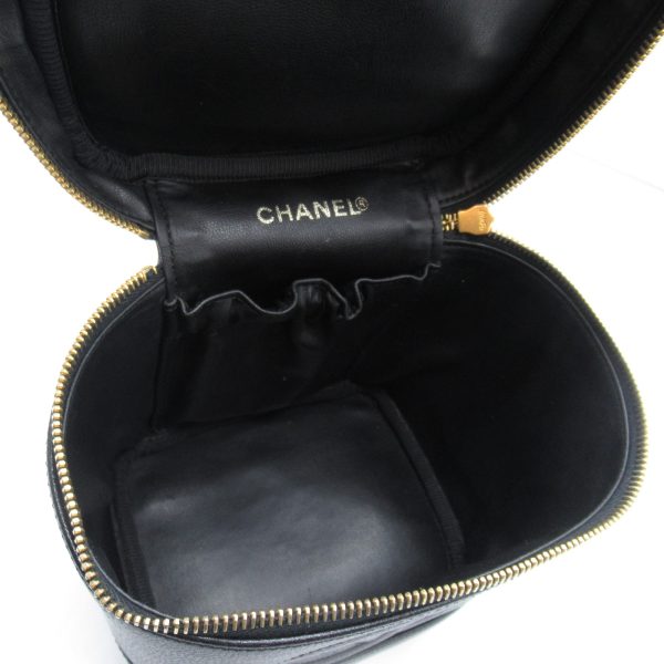 2101217809719 2 Chanel Vanity Handbag Caviar Skin Black