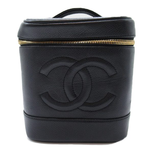 2101217809719 3 Chanel Vanity Handbag Caviar Skin Black