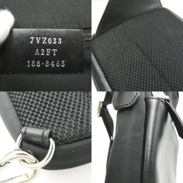 2101217819367 8c Fendi Bugs Eye Nylon Body Bag Black