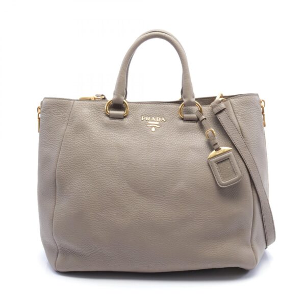 2101217820554 1 Prada Vitello Daino Tote Bag Beige