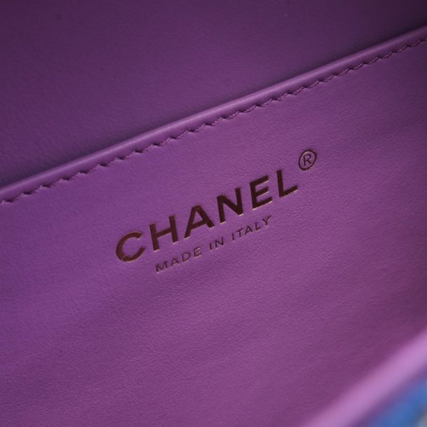 2101217821896 4 Chanel CC Figley Shoulder Bag Purple