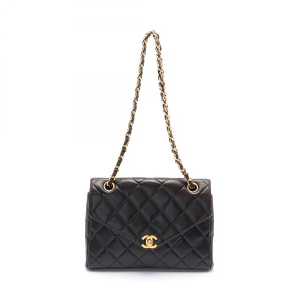 2101217844154 1 Chanel Matelasse Shoulder Bag Lambskin Black