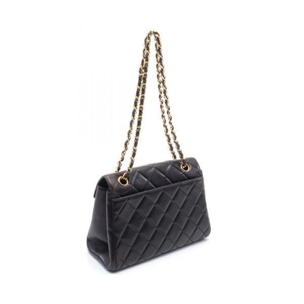 2101217844154 2 Chanel Matelasse Shoulder Bag Lambskin Black