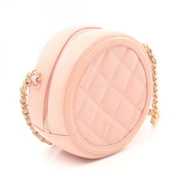 2101217847223 2 Chanel CC Filigree Shoulder Bag Caviar Skin Pink